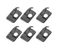 AEKZOX Lot de 6 supports Arc Composé, De Flèche Pour Arc recourbé, En plastique Pour arcs composés, Noir Avec dos adhésif, Accessoire de cible pour main droite