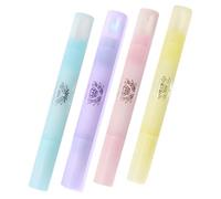 AEKZOX Stylo Correcteur Vernis à Ongles Lot de 4 avec 9 Pointes de Rechange pour Corriger et Effacer les Débordements Outil de Précision pour Manucure et Pédicure Finition Propre et Nette