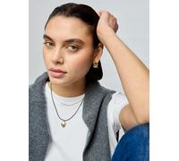 Aela Aela Genuine Leather Cord 18k Gold Plated Snakechain Multirow Necklace