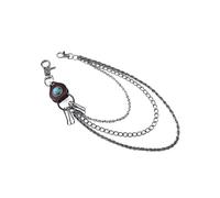 Aelfric Eden Chaîne de pantalon vintage Punk Jeans Hip Hop Boho 3 rangs Chaîne de portefeuille Chaînes