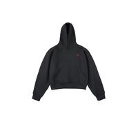 Aelfric Eden Sweat-shirt Boxy à Capuche Femme Oversize - Pull à Capuche Homme et Femme - Sweatshirt avec Capuche à Manches Longues - Vêtement de Base Unisexe, Noir , S