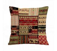 AELKSP Housse Coussin,Modèle Africain Patchwork,40x40 cm,Lot de Coussin Taie d'oreiller Décoratif Canapé pour Chambre, Canapé, Chaise, Lit,Jardin