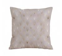 AELKSP Housse Coussin,Modèle sans Couture Art déco avec Carreaux d'éventail à Rayures dorées.,40x40 cm,Lot de Coussin Taie d'oreiller Décoratif Canapé pour Chambre, Canapé, Chaise, Lit,Jardin