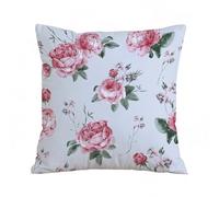 AELKSP Housse Coussin,Rose, Floraison Rose Anglaise Style Aquarelle Jardin Shabby Chic Fleurs Sauvage,50x50 cm,Lot de Coussin Taie d'oreiller Décoratif Canapé pour Chambre, Canapé, Chaise, Lit,Jardin