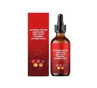 Aeluro Gouttes de poivre de Cayenne Aeluro, extrait de poivre de Cayenne AeluroCayenne, 60 ml, goutte liquide de poivre de Cayenne naturel, formule douce (1)