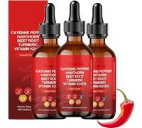 Aeluro Gouttes de poivre de Cayenne, gouttes de poivre de Cayenne Aeluro, liquide d'extrait de poivre de Cayenne, goutte de poivre de Cayenne naturelle, stimulateur du métabolisme, formule douce (3)