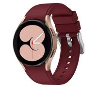 AEMALL Bracelet de montre original en silicone de 20 mm pour Samsung Galaxy Watch 4 40 44 mm/Classic 42 46 mm Bracelet de montre connectée (couleur : bordeaux, taille : Galaxy Watch 4 40 mm)