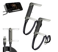 Aemmbon Kickcable 2-in-1 Stand Charging Cable 240w 1.5m/5ft, Kick Cable Charger, 240w Fast Charging Stand Data Cable with Bendphone Accessories, Sideways Phone Charger (2pcs,1.5m)