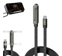 Aemmbon Kickcable 2-in-1 Stand Charging Cable 240w 1.5m/5ft, Kick Cable Charger, 240w Fast Charging Stand Data Cable with Bendphone Accessories, Sideways Phone Charger (1pcs,1m)