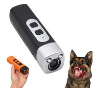 Aemmbon Stop-Croq - Calmez Les Aboiements Tout en Douceur, en Une Pression, Croquette Anti Aboiement, Lampe Torche LED, Portée De 15 M, Idéal pour Toutes Les Races Et Tous Les âges (Black)