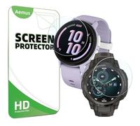 Aemus Lot de 3 films de protection d'écran en verre trempé transparent compatible avec montre connectée Garmin Bounce 2 - Compatible avec Instinct Crossover AMOLED/Instinct 3 - 50 mm