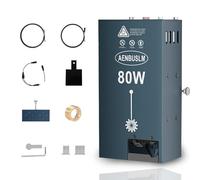 AENBUSLM Module Laser 80 W - Assistance d'air Intégrée - Puissance de Sortie 10 W - Mise au Point Fixe - Double Point Comprimé Ultra-fin CNC - Maître pour Découpeuse