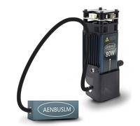 AENBUSLM Module laser avec air Assit, module laser 80 W pour machine de découpe laser et graveur laser, puissance de sortie 10 W, FAC intégré, double spot compressé ultra-fin CNC sculpture laser