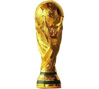 Aenglcvsm Trophée Or Football Trophée de Coupe du Monde Réplique de Coupe du Monde Collection de Souvenirs Décorations pour Maison Bureau Cadeaux pour Fans (13CM)