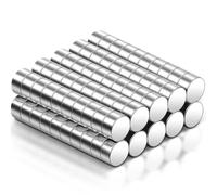 Aenienoe 100 Pièces Petit Aimant Rond 2x1mm Aimant Neodyme Puissant Aimants Mini Magnet pour Frigo Photo Oeuvre