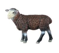 AENIMELY Figurine de brebis Noire réaliste - Jouet modèle de Mouton Femelle en Plastique Solide pour Enfants, Jeu éducatif sur Les Animaux de la Ferme, décoration de gâteau et décoration intérieure