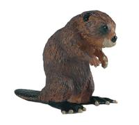 AENIMELY Figurine de Castor - Figurines d'animaux Solides réalistes pour Enfants - Jouet éducatif pour la Faune, Cadeau cognitif, décoration de Bureau d'animaux de la forêt