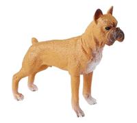 AENIMELY Figurine de chien Boxer creux - Modèle animal réaliste en plastique - Réplique scientifique pour animal domestique - Décoration de gâteau