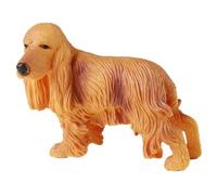 AENIMELY Figurine de cocker creux - Modèle animal de chien réaliste en plastique, réplique scientifique pour animal domestique, décoration de gâteau