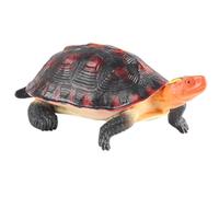 AENIMELY Figurine de Tortue boîte à marges Jaunes - Jouet réaliste de Tortue de la Faune - modèle d'apprentissage des Reptiles, décor éducatif pour Les Enfants et Les collectionneurs