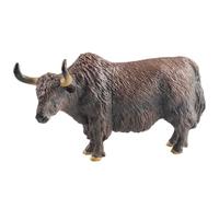 AENIMELY Figurine de Yak Creuse - Jouet Animal réaliste des Highlands, modèle éducatif d'apprentissage des Animaux Sauvages, Affichage de la Nature et décoration de gâteau d'anniversaire