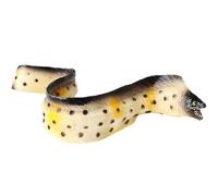 AENIMELY Figurine réaliste de murène tachetée - modèle Animal de l'océan en Plastique Solide pour Les Enfants, Jouet éducatif de créature Marine, Projet de Sciences Marines et Cadeau pour Les garçons