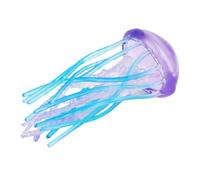 AENIMELY Figurine réaliste en forme de méduse - Jouet - Monde de l'océan - Créatures animales - Collection de vie marine - Accessoires éducatifs scientifiques (violet bleu)