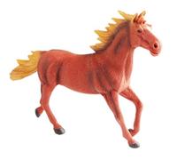 AENIMELY Grande Figurine de Cheval Rouge Creuse - Jouet réaliste de modèle d'animal de Ferme, Jouet éducatif d'apprentissage d'étalon, décoration de gâteau et décoration de fête à la Ferme