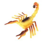 AENIMELY Grande figurine de scorpion du désert - jouet modèle d'insecte scorpion jaune creux pour enfants - jouet réaliste de tige d'insecte pour Halloween, cours de sciences et exploration d'insectes
