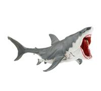 AENIMELY Jouet de Requin mégalodon réaliste - Figurine d'animal de l'océan à mâchoire Mobile - modèle éducatif de Vie Marine, Cadeau d'apprentissage STEM, décor d'affichage de Requin