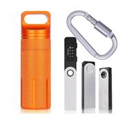 Aenllosi Étui de Rangement de Protection pour Ledger Nano X, Orange | Ajustement Précis pour Ledger Nano X, Coque Rigide Protectrice, Protection Antichoc et Anti-Poussière, Étui Seul