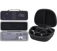 Aenllosi Étui pour Clavier sans Fil rétroéclairé Logitech MX Mechanical/MX Keys S + étui Rigide pour Webcam HD Pro Logitech C920 C920e C920S C920x C922 C922x C925e C930e (Étui Uniquement)
