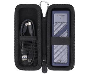 Aenllosi Hard Case Compatible avec UGREEN Boîtier M.2 SSD NVMe，Sac en Filet Peut Contenir Un Câble USB（Étui Uniquement）