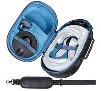 Aenllosi Housse Étui Case pour Meta Quest Pro/Meta Quest 3 Casque de Réalité Virtuelle VR Meta Quest Pro/Meta Quest 3 Boîtier Sac（Sac Seulement）（Bleu Noir）