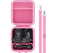 Aenllosi pour étui de Protection Rigide de Voyage pour Appareil Photo numérique Kodak PIXPRO Zoom AZ405/AZ425/AZ255/AZ401/AZ528,étui Uniquement,Rose