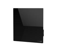 AENO Chauffage mural Eco Smart Quadro - 500 W - Avec thermostat, WiFi et commande vocale - Écran LED - Panneau chauffant infrarouge - Économe en énergie et plat - Noir