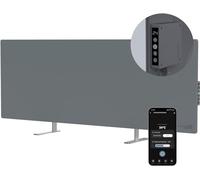 AENO LED Chauffage Infrarouge Intelligent Econome en Energie et Ecologique avec WiFi 700W Horizontal/Vertical pour Montage Mural ou pose Libre Reddot Winner 2023, Gris