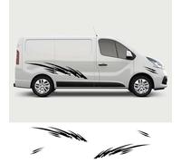 AENQNVK Autocollants de Voiture en Vinyle pour portière latérale, adaptés aux Accessoires de Tuning Renault Trafic 2 et 3, Fiat Talento et Opel Vivaro