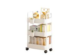 AENZA Chariot Complet en Plastique Avec Roulettes, Niveaux de Rangement, Multifonction pour Cuisine, Salle de Bain, Bureau, Buanderie