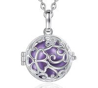 AEONSLOVE Collier Bola de Grossesse avec Chaine Collier Musique Carillon Bell Pendentif Appeleur d'Ange pour Femmes Enceinte Bébé Cadeau Original Noël St Valentin