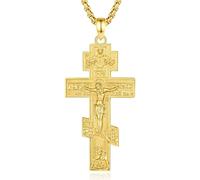 AEONSLOVE Medaille Miraculeuse Argent 925 Collier Croix Chretienne Orthodoxe pour Homme Femme, Pendentif Saint Benoit/Saint Michel/Vierge Marie/Raphael/Metatron/Christophe, Bijoux Religieux