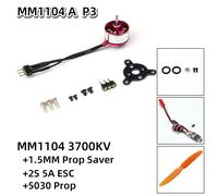 Aeorc Rc Power Combo Mm1104 1104 Kv3700 3700kv Brushless Motor + 1s / 2s 5a Esc + 5030 Prop For Rc Fixed Wing Airplane Avion-Générique