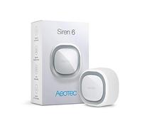 Aeotec Siren 6, Z-Wave Plus S2 Enceinte de sécurité Zwave S2, alarme de sécurité murale avec batterie de secours, 110 dB