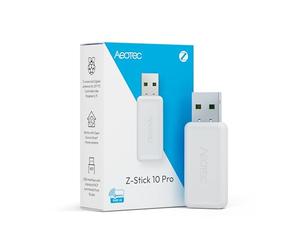 AEOTEC Z-Stick 10 Pro - Zigbee 3.0 & Z-Wave 800 Series Adaptateur USB - Fonctionne avec HomeAssistant - Zigbee2MQTT - Contrôleur Z-Wave - Z-Wave Long Range - Jusqu'à 1 km de portée - sans Nuage