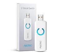 AEOTEC ZW090-C(Plus Version) Z-Stick Gen5 Plus, Z-Wave Plus USB pour créer Une passerelle Z-Wave, contrôleur Zwave Hub Pro 2020 SmartStart et S2, Compatible avec SmartThings, HomeSeer, Blanc