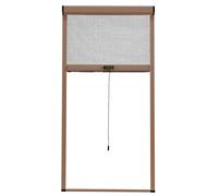 Aeovot Moustiquaire Fenetre Enroulable avec Cadre Aluminium et Maille de Fibres Composites Pet, Filet Anti-Insectes pour Fenêtres, Protection Contre Les Insectes, Moustiquaire Extensible(E)