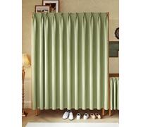 Aeovot Rideau Cache Placard Cuisine Rideau Anti-Poussière pour Étagères Rideau Meuble Cuisine pour Placard Ouvert sans Portes Rideaux Courts D'armoire Occultant avec Rail Auto-Adhésif(C,120x200 cm)