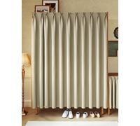 Aeovot Rideau Cache Placard Cuisine Rideau Anti-Poussière pour Étagères Rideau Meuble Cuisine pour Placard Ouvert sans Portes Rideaux Courts D'armoire Occultant avec Rail Auto-Adhésif(A,160x180 cm)