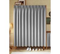 Aeovot Rideau Cache Placard Cuisine Rideau Anti-Poussière pour Étagères Rideau Meuble Cuisine pour Placard Ouvert sans Portes Rideaux Courts D'armoire Occultant avec Rail Auto-Adhésif(B,200x200 cm)