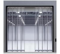 Aeovot Rideau Laniere PVC - 2.5mm PVC Rideau de Porte Exterieur Vent et Isolation Thermique Étanche Anti-Bruit Anti-Poussière, Rideaux à Lamelles Transparent pour Garage Boutique Cuisine